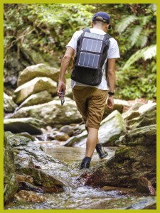Access the internet on the move with a Solar Backpack.